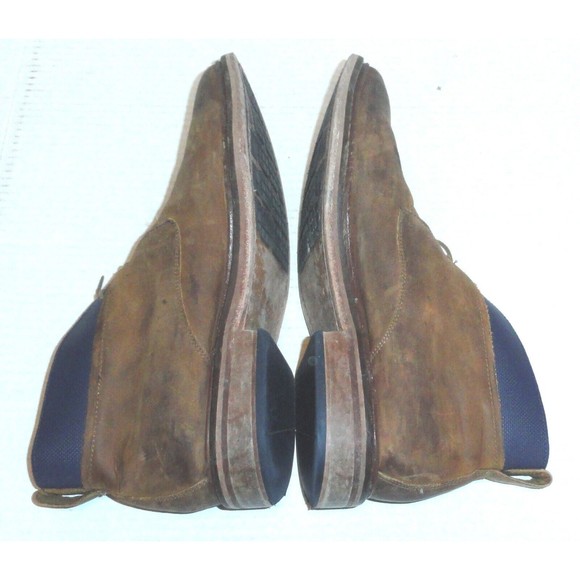 Cole Haan Colton Men's Leather Chukka Blue Band Lace Up Boots Size: 10 M READ - Picture 5 of 10